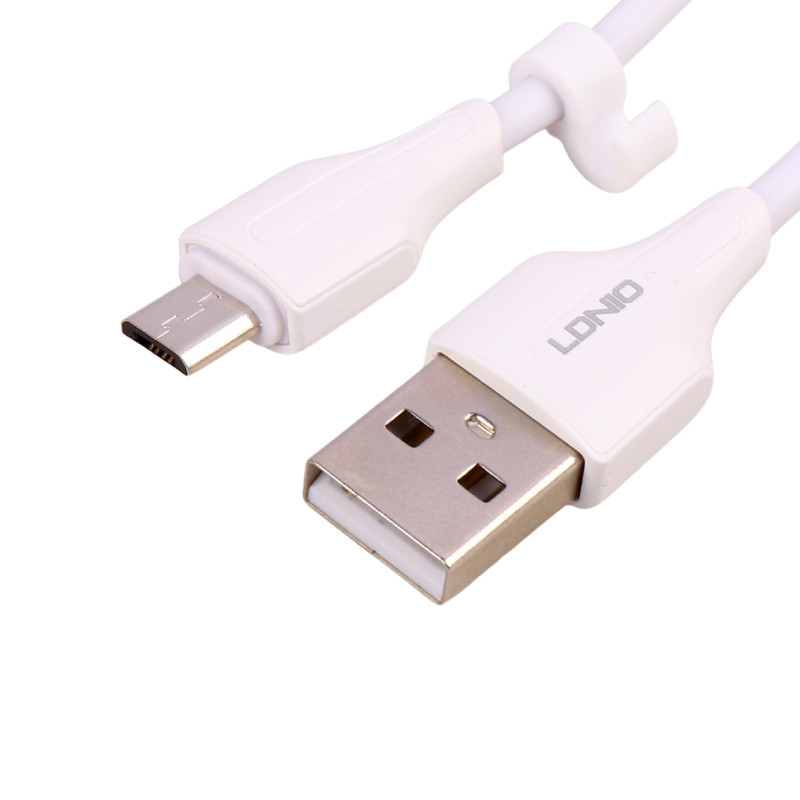 کابل کوتاه میکرو یو اس بی فست شارژ Ldnio LS540 2.4A 20cm