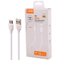 کابل کوتاه تایپ سی فست شارژ Ldnio LS540 2.4A 20cm