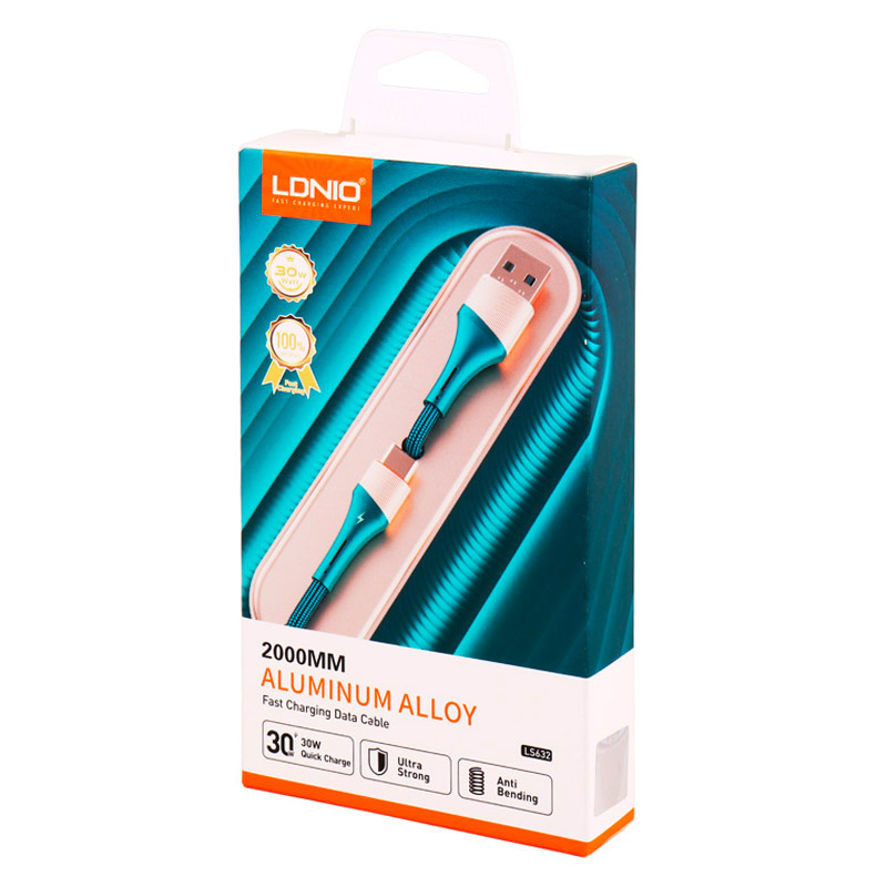 کابل میکرو یو اس بی فست شارژ Ldnio LS632 30W 2m