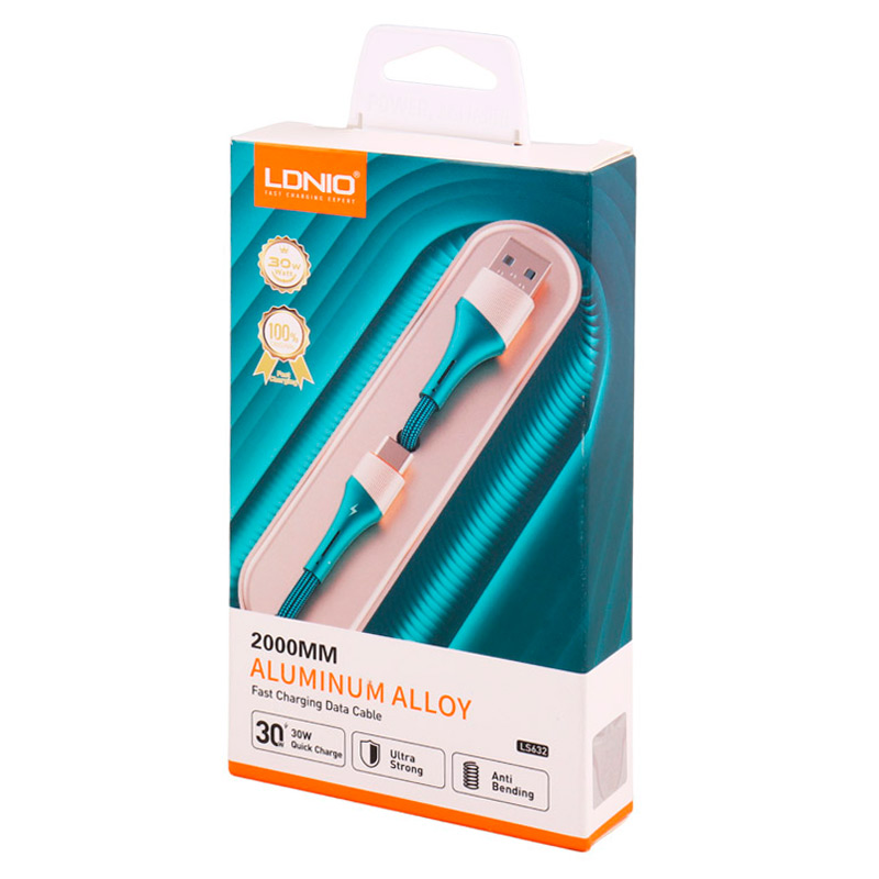 کابل تایپ سی فست شارژ Ldnio LS632 30W 2m