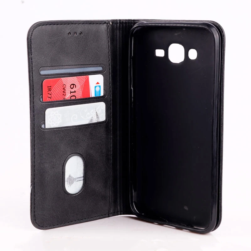 کیف چرمی مگنتی Samsung Galaxy J7 2015 مشکی