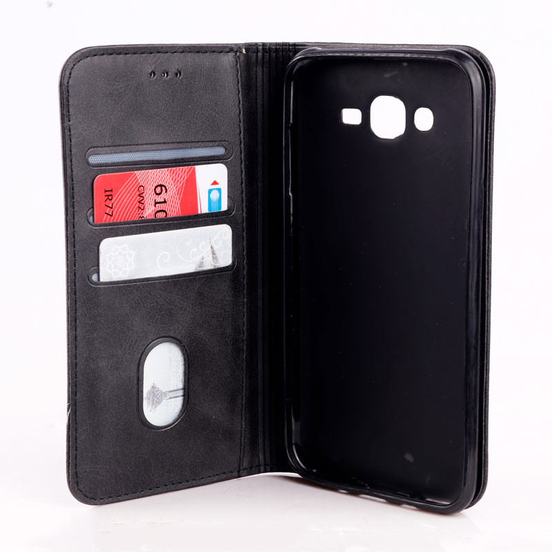 کیف چرمی مگنتی Samsung Galaxy J7 2015 مشکی
