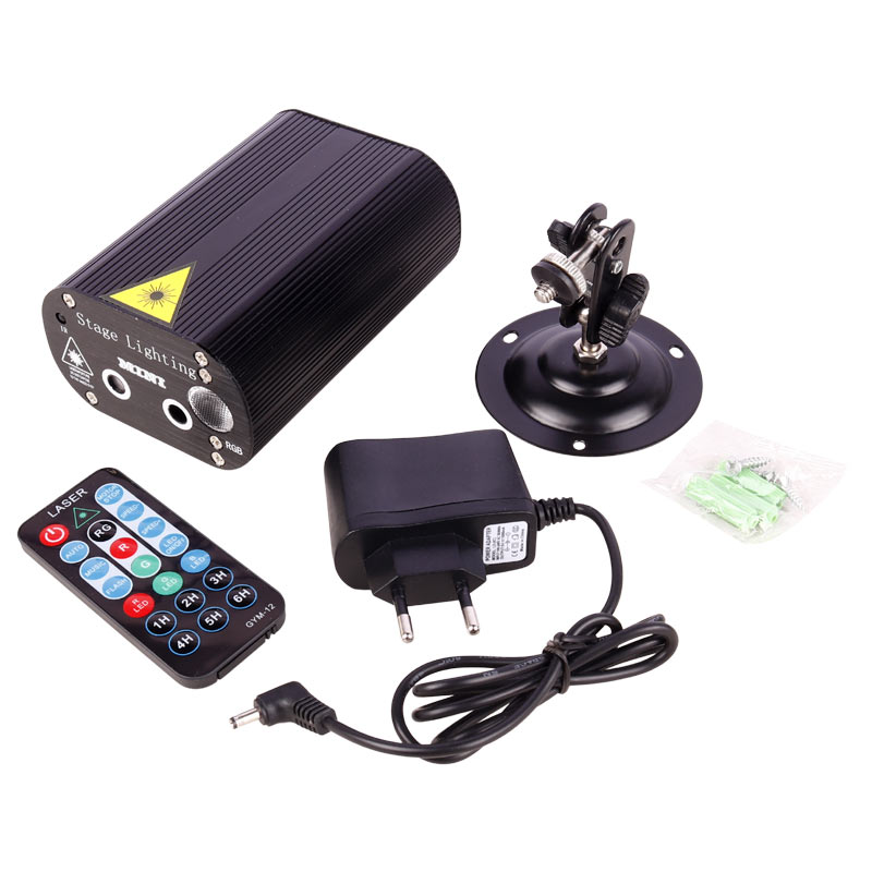 لیزر رقص نور Mini Laser Stage Light + ریموت کنترل