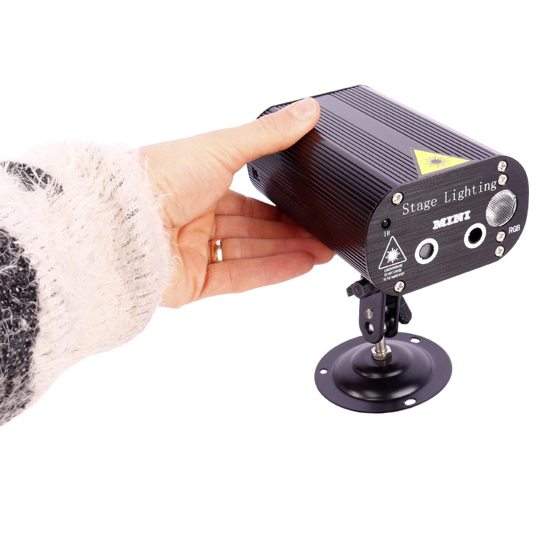 لیزر رقص نور Mini Laser Stage Light + ریموت کنترل
