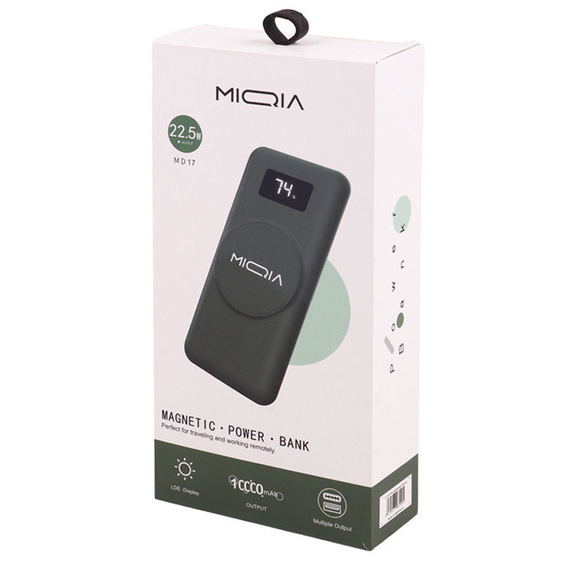 پاور بانک بی سیم فست شارژ 10000 میکیا Miqia MD17 PD 22.5W