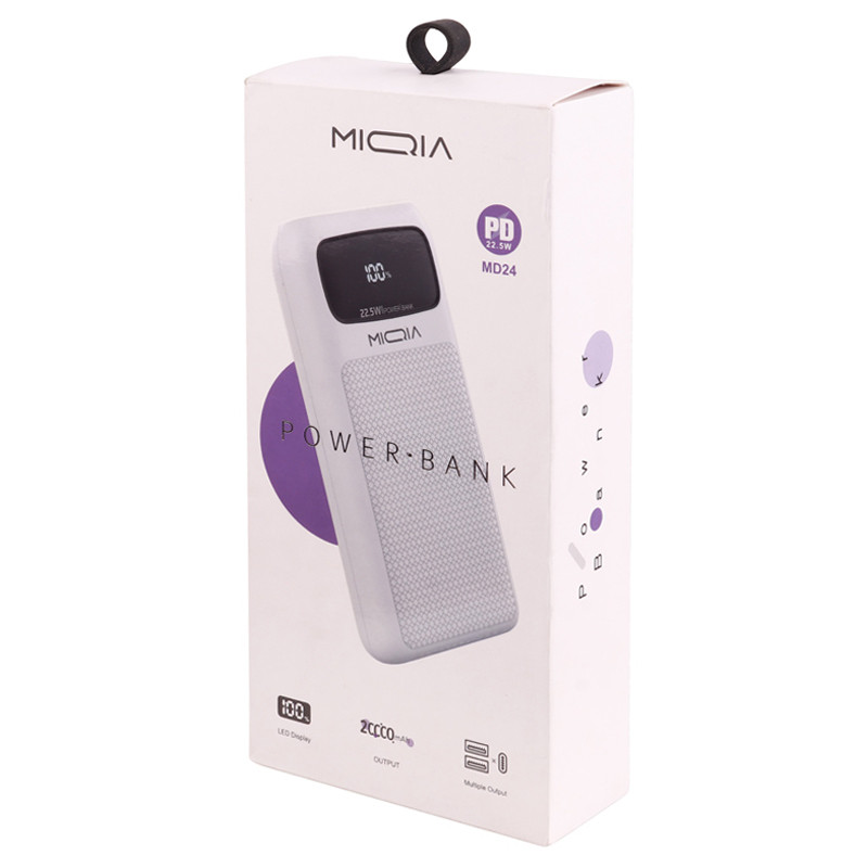پاور بانک فست شارژ 20000 میکیا Miqia MD24PD-W PD 22.5W