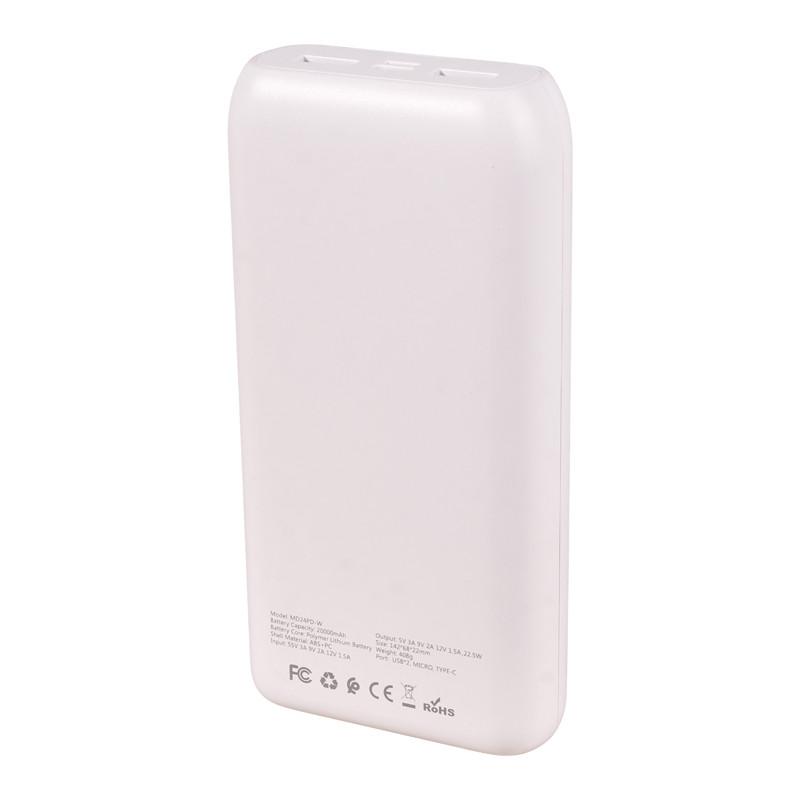 پاور بانک فست شارژ 20000 میکیا Miqia MD24PD-W PD 22.5W