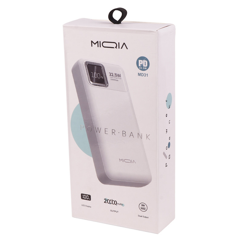 پاور بانک فست شارژ 20000 میکیا Miqia MD31 PD 22.5W