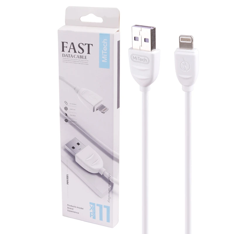 کابل لایتنینگ فست شارژ Mitech XP-111 طول 1 متر