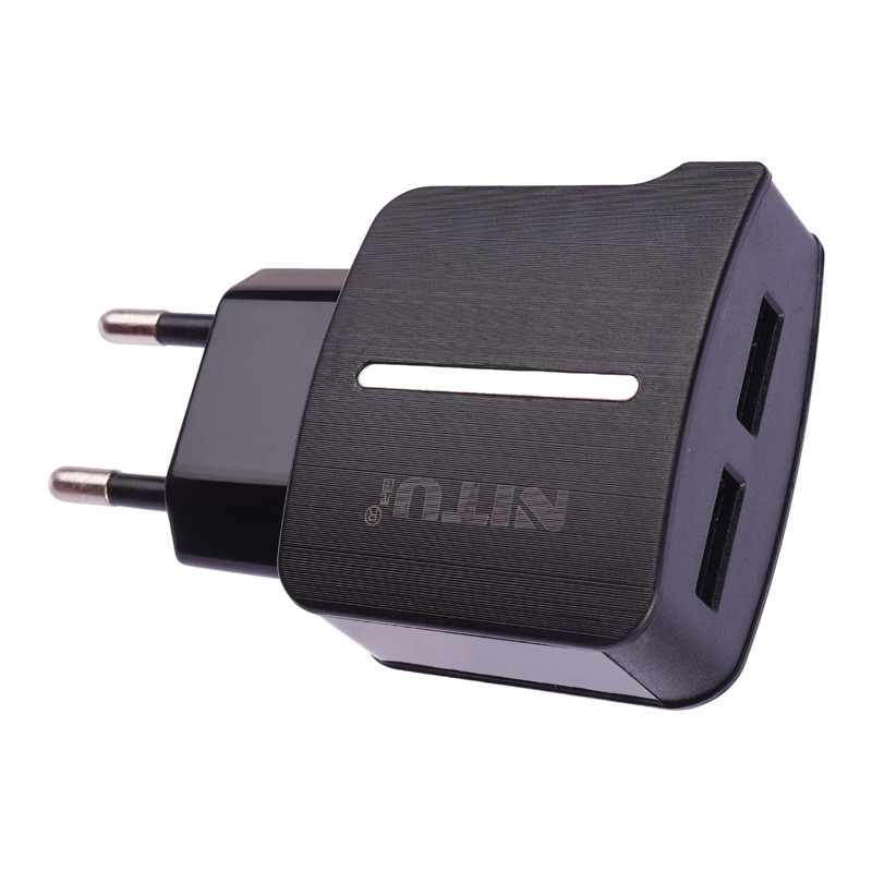 شارژر دیواری فست شارژ Nitu NT-TC022 2Port 2.4A 12W + کابل میکرو یو اس بی