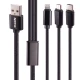 کابل سه سر فست شارژ 3.1 آمپر نیتو NT-UC003 طول 1.2 متر