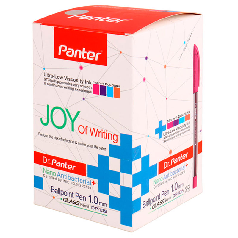 خودکار پنتر رنگی 1 میلی متر DP-105 بسته 50 عددی