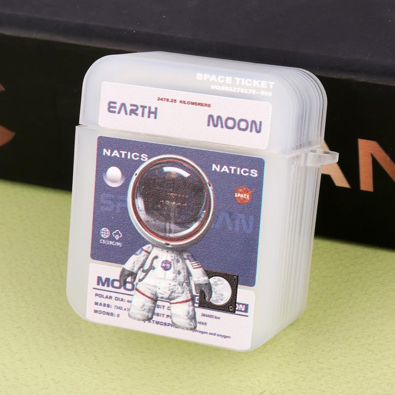 محافظ  AirPods 1 / 2 Pc طرح Space Ticket