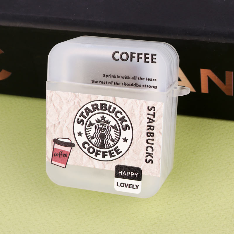 محافظ  AirPods 1 / 2 Pc طرح Starbucks