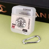 محافظ  AirPods 1 / 2 Pc طرح Starbucks
