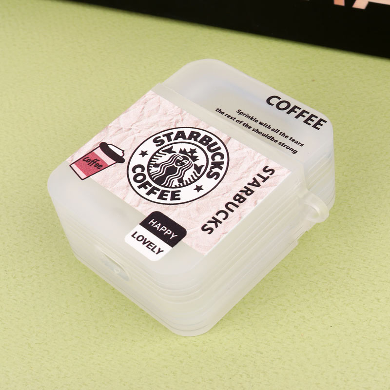 محافظ  AirPods 1 / 2 Pc طرح Starbucks