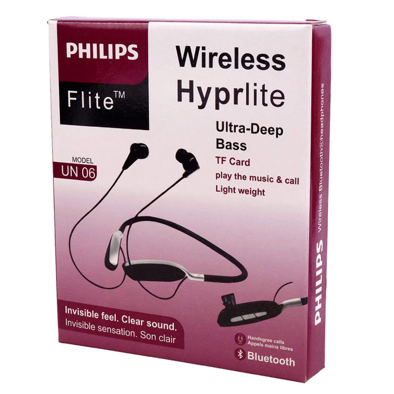 هندزفری بلوتوث دورگردنی و رم خور Philips UN 06