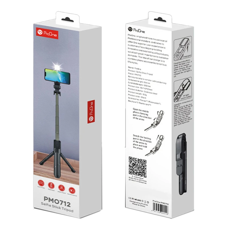 سه پایه و مونوپاد بلوتوثی ProOne PMO712