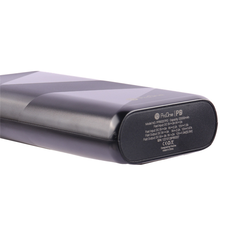 پاور بانک فست شارژ 20000 پرووان ProOne PPB5207PD PD 22.5W