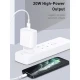 شارژر دیواری 20 وات رسی RCK-16ECL PD 3A + کابل تبدیل آیفونی