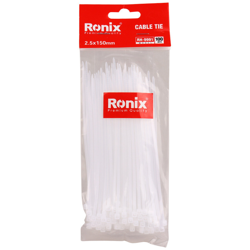 بست کمربندی Ronix RH-9991 2.5*150mm بسته 100 عددی