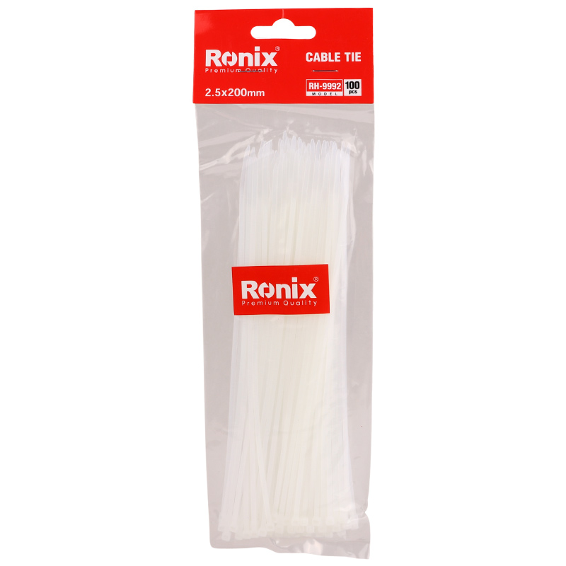 بست کمربندی Ronix RH-9992 2.5*200mm بسته 100 عددی