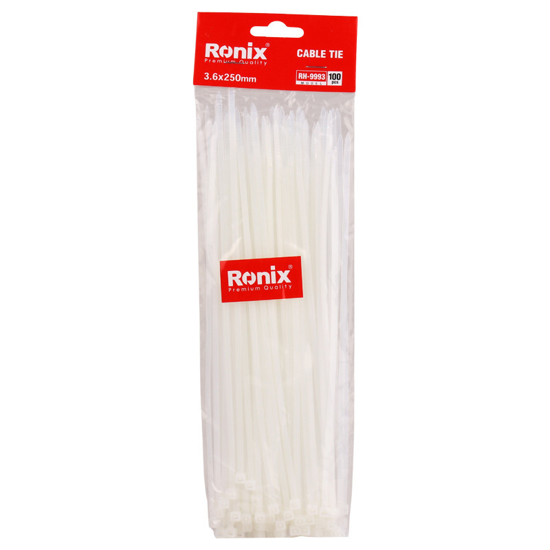 بست کمربندی Ronix RH-9993 3.6*250mm بسته 100 عددی