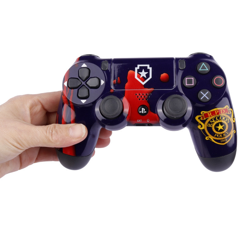 دسته بازی بی سیم SONY PlayStation 4 DualShock 4 High Copy طرح R.P.D Racoon Police