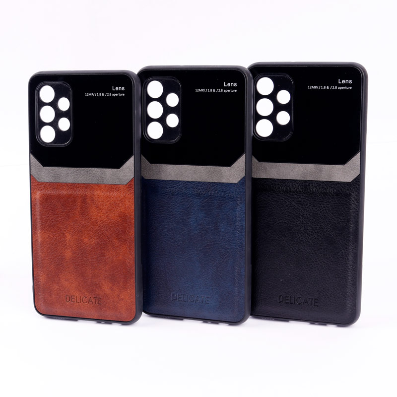قاب چرمی Delicate سامسونگ Galaxy A32 4G محافظ لنزدار