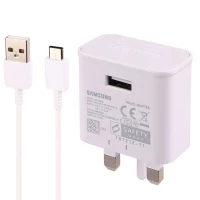 شارژر دیواری فست شارژ Samsung EP-TA20UBECGAE 2A 18W + کابل تایپ سی