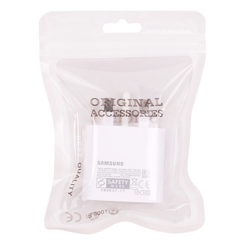 کلگی فست شارژ Samsung EP-TA800 3Pin 3A PD 25W Type-C سرجعبه
