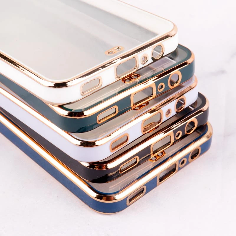 قاب Chrome دور طلایی محافظ لنزدار Samsung Galaxy A02s / A03s