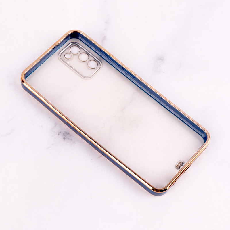 قاب Chrome دور طلایی محافظ لنزدار Samsung Galaxy A02s / A03s
