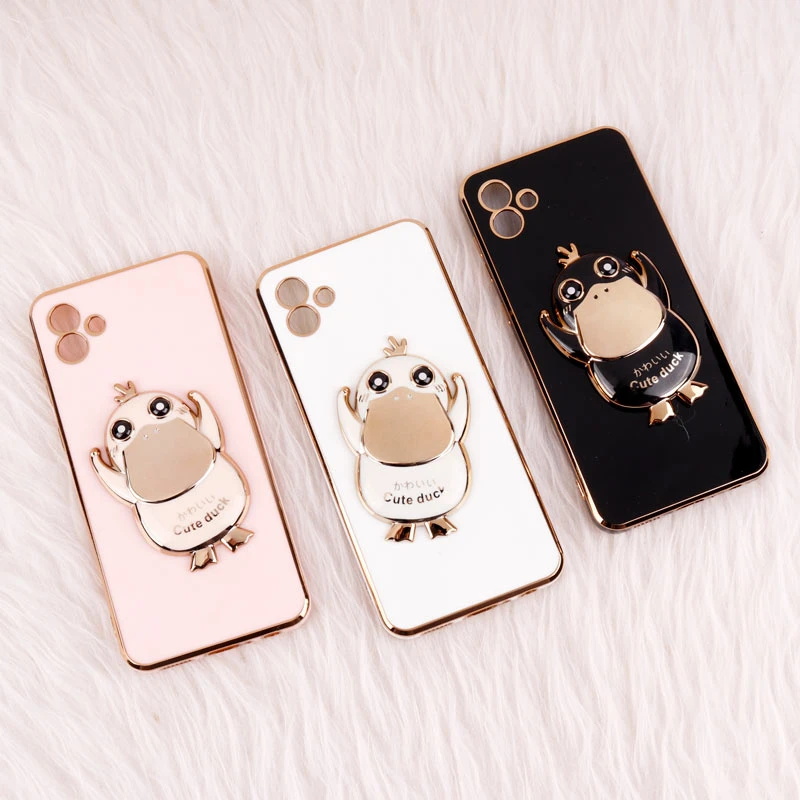 قاب My Case استند Cute Duck محافظ لنزدار Samsung Galaxy A04