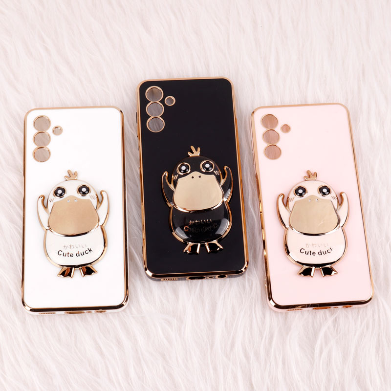 قاب My Case استند Cute Duck محافظ لنزدار Samsung Galaxy A04s