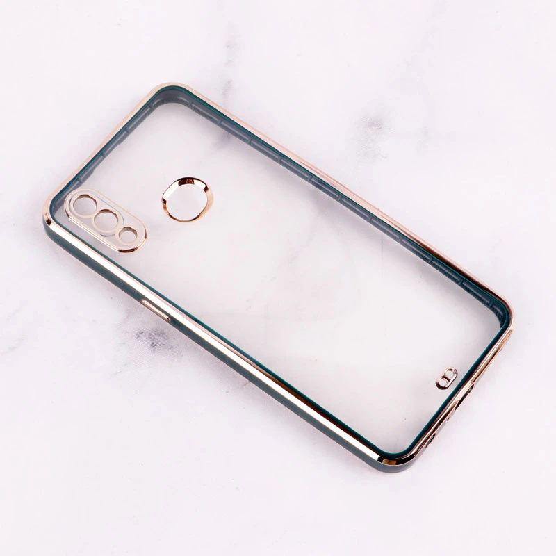 قاب Chrome دور طلایی محافظ لنزدار Samsung Galaxy A10s