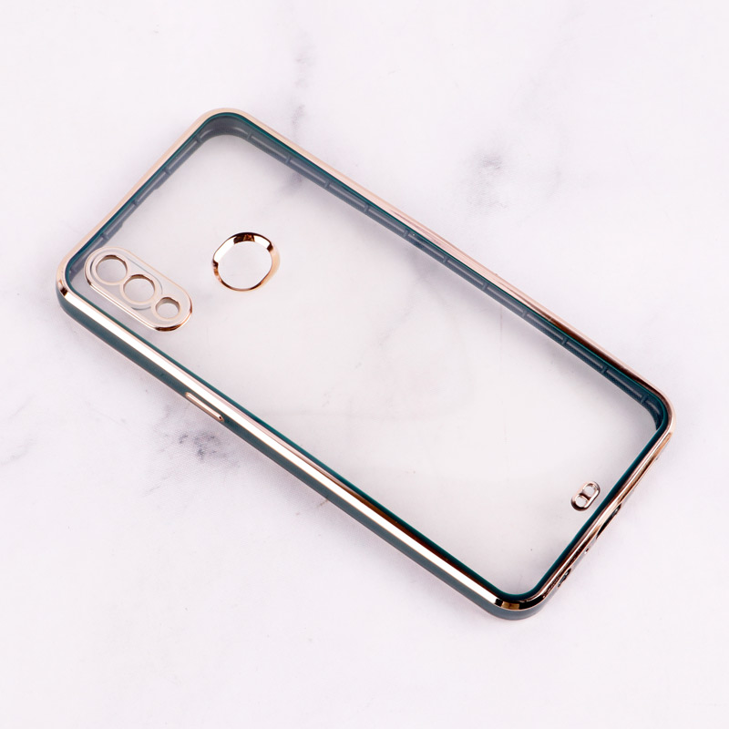 قاب Chrome دور طلایی محافظ لنزدار Samsung Galaxy A10s