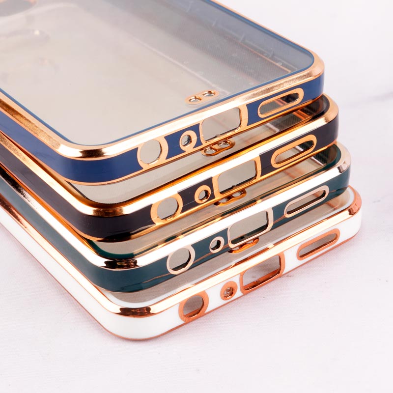 قاب Chrome دور طلایی محافظ لنزدار Samsung Galaxy A10s