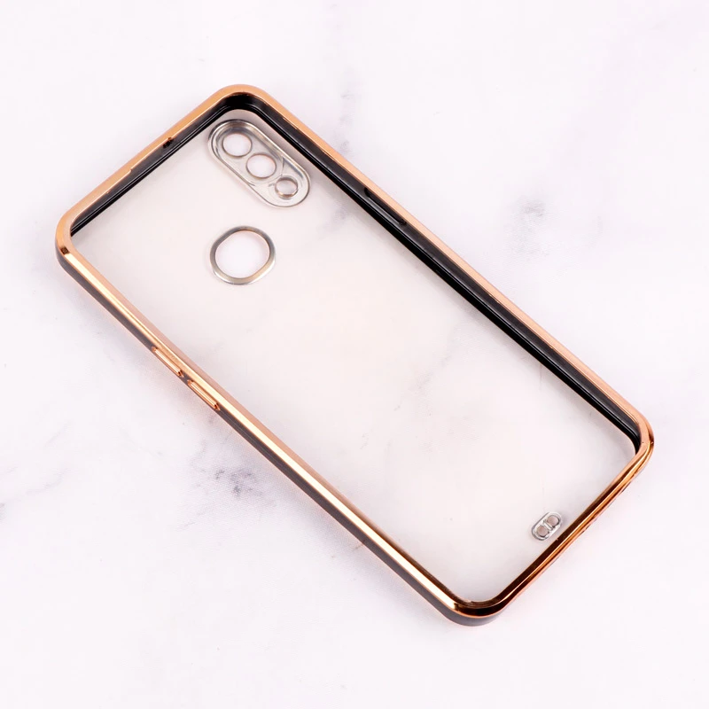 قاب Chrome دور طلایی محافظ لنزدار Samsung Galaxy A10s
