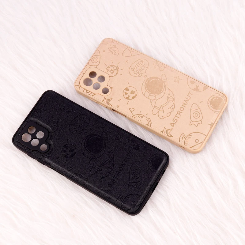 قاب ضد ضربه چرمی Astronaut محافظ لنزدار Samsung Galaxy A12