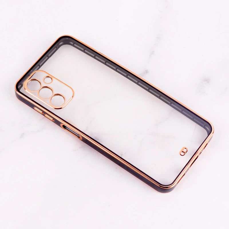 قاب Chrome دور طلایی محافظ لنزدار Samsung Galaxy A13 5G