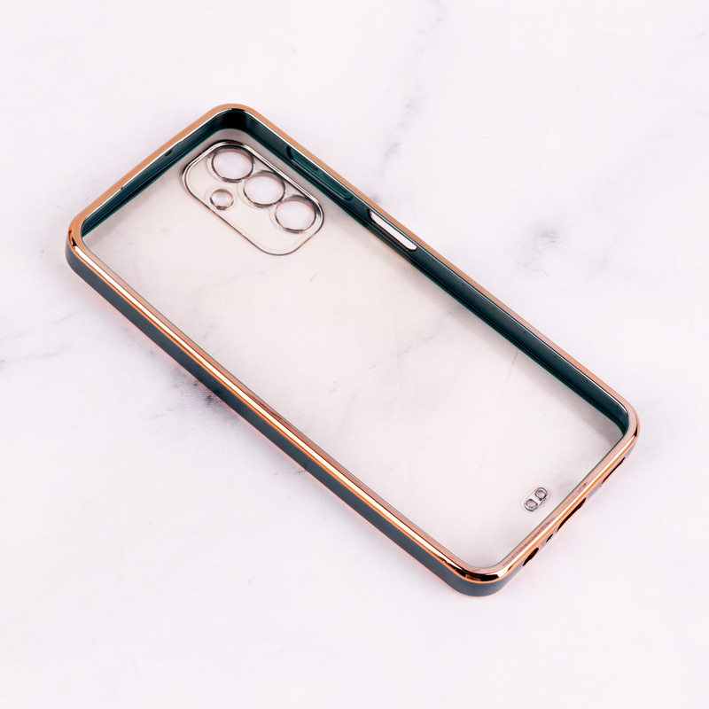 قاب Chrome دور طلایی محافظ لنزدار Samsung Galaxy A13 5G