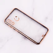 قاب Chrome دور طلایی محافظ لنزدار Samsung Galaxy A20 / A30