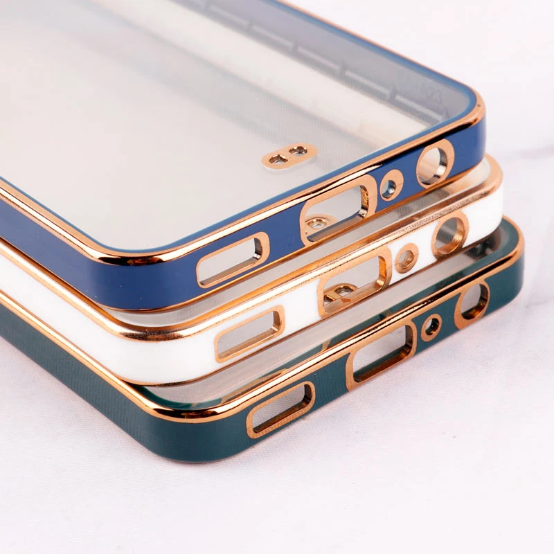 قاب Chrome دور طلایی محافظ لنزدار Samsung Galaxy A23