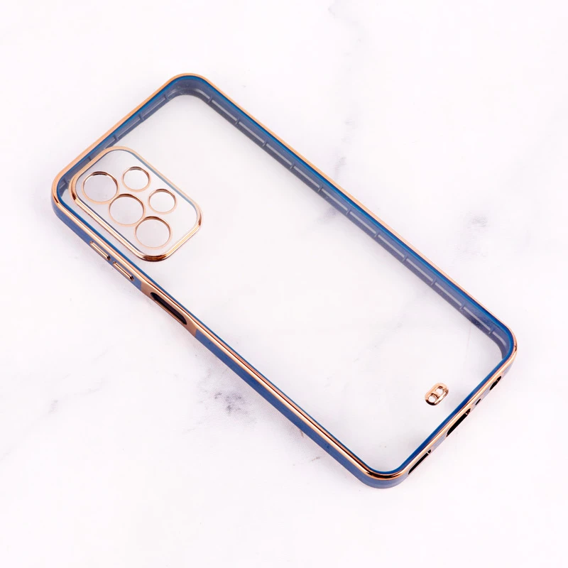قاب Chrome دور طلایی محافظ لنزدار Samsung Galaxy A23