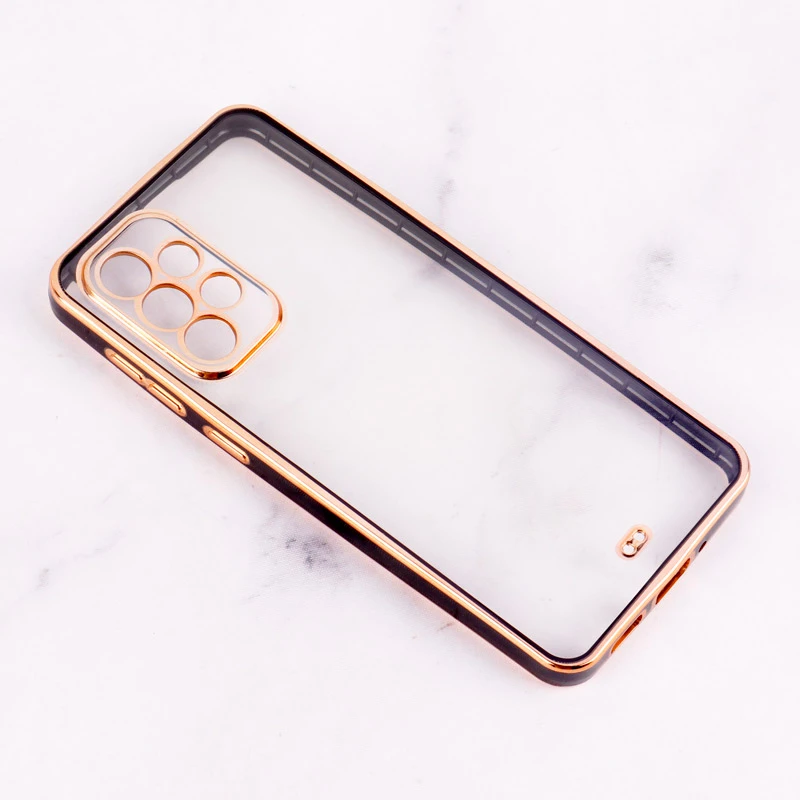 قاب Chrome دور طلایی محافظ لنزدار Samsung Galaxy A33 5G