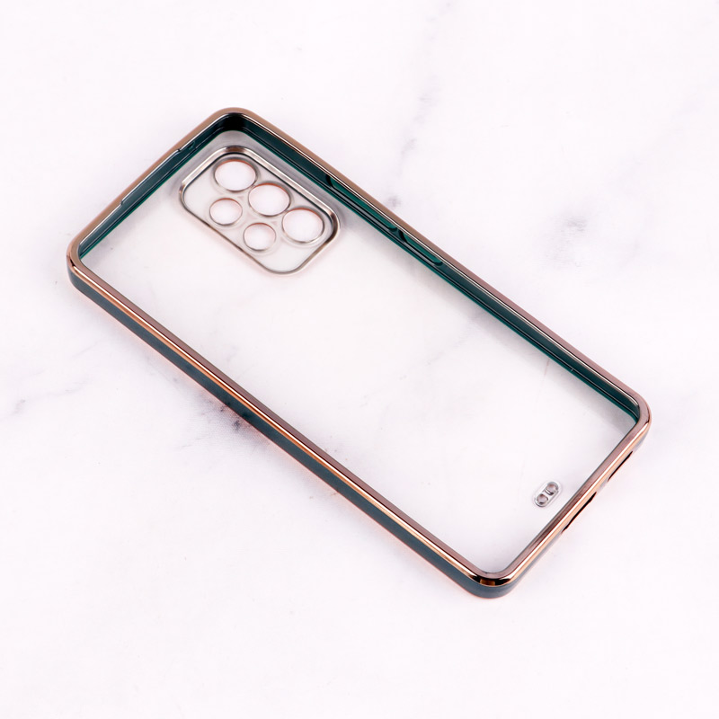 قاب Chrome دور طلایی محافظ لنزدار Samsung Galaxy A53 5G