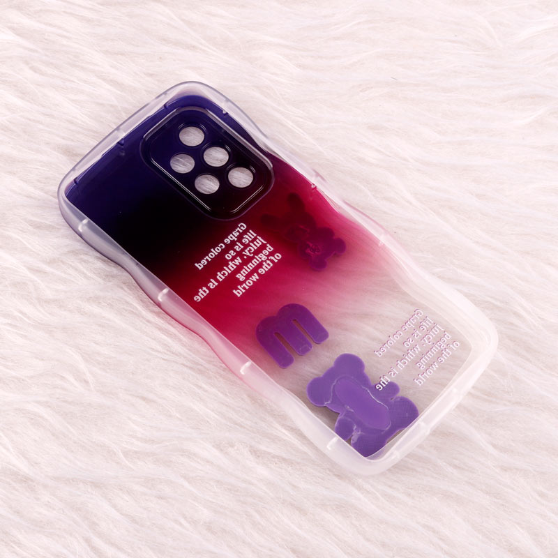 قاب عروسکی برجسته دو رنگ محافظ لنزدار Samsung Galaxy A53 5G