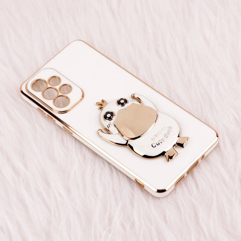 G Gقاب My Case استند Cute Duck محافظ لنزدار Samsung Galaxy A73