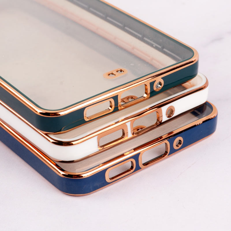 قاب Chrome دور طلایی محافظ لنزدار Samsung Galaxy A73